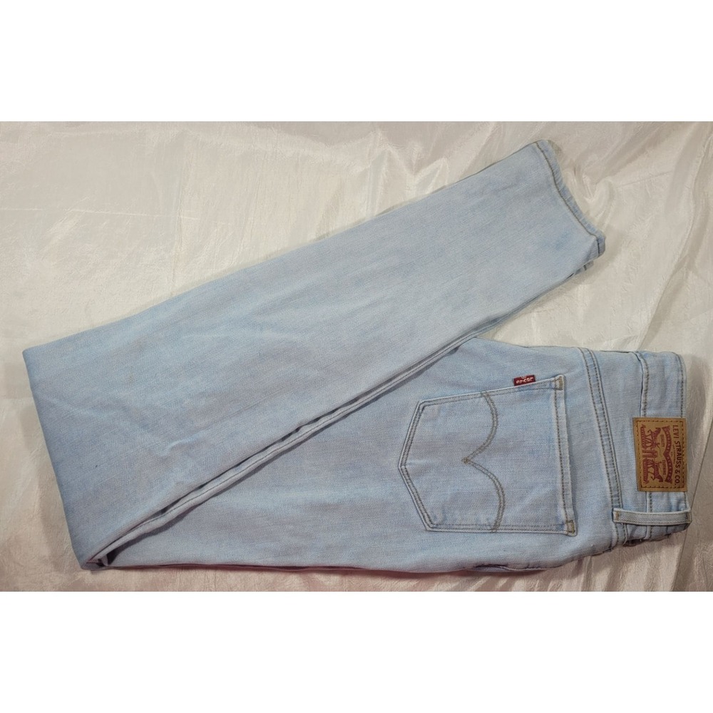 Levi's Women's 721 High Rise Ripped Distressed Skinny Jeans Lt Wash - Sz 28
